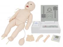 高级全功能婴儿模拟人（急救+护理+听诊）
